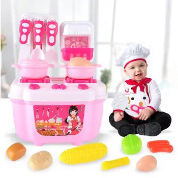 

RCtown Children Creative Simulate Kitchen Toy Set Kid's Fruit Vegetable Cooking Play-House Toy as Perfect Gift zk30