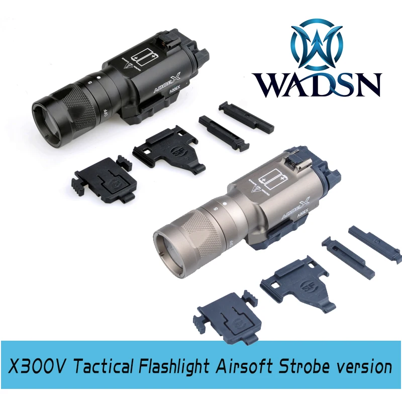 WADSN Airsoft X300V Tactical Flashlight Airsoft Strobe version 300lumen Surefir X300 light