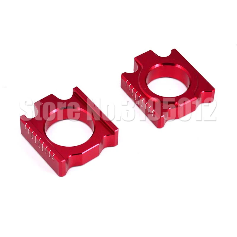 

CNC Rear Chain Adjuster Red Axle Block For CR125 CR250 CRF250R CRF250X CRF450R CRF450X Motorcross Dirt Bike Free Shipping