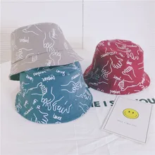 Печати ведро Кепки унисекс для мальчиков и девочек хлопок шапка Боб Кепки s хип-хоп прохладный спорта на открытом воздухе Летом Дети Beach Sun рыбалка ведро Шапки