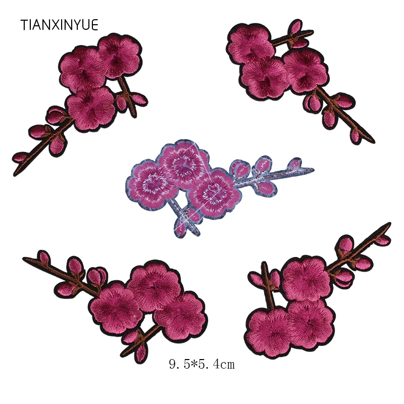 

20 шт., патчи с цветком розы и сливы TIANXINYUE
