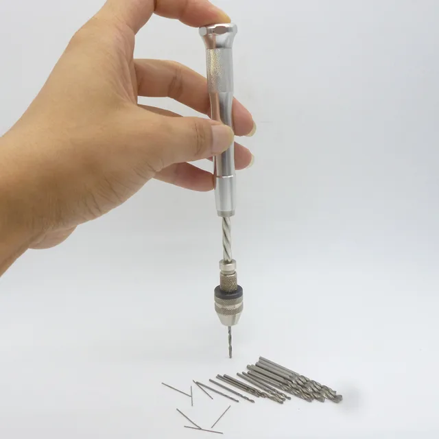 Mini Semi Automatic Hand Drill Machine Jewelry Walnut Manual Drilling