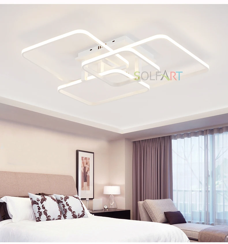Светодиодные потолочные светильники Светодиодный гостиной кровать комнаты Abajur Luminarias потолочный светильник подвесные потолочные