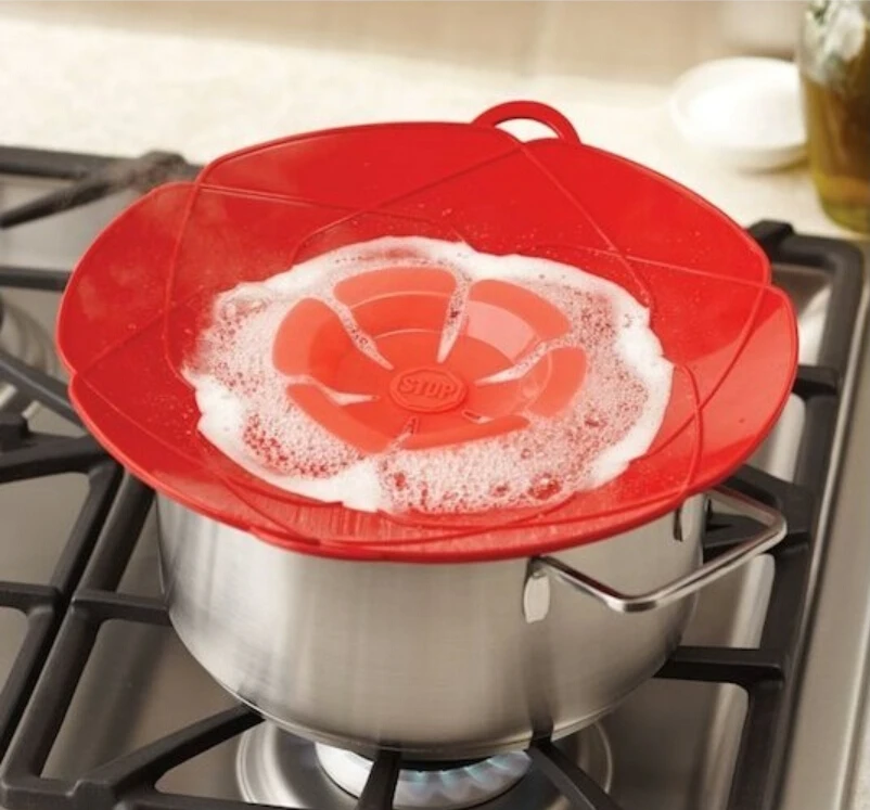 Крышка для чайника в форме цветка, силиконовая крышка для сковорода для готовки