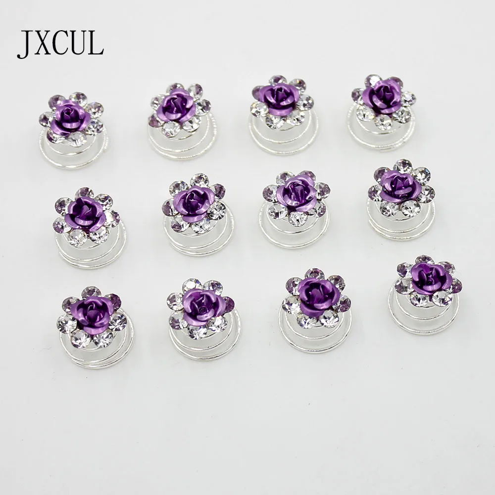 

Sspiral hairpin ancient rose hair flower tray hair accessories