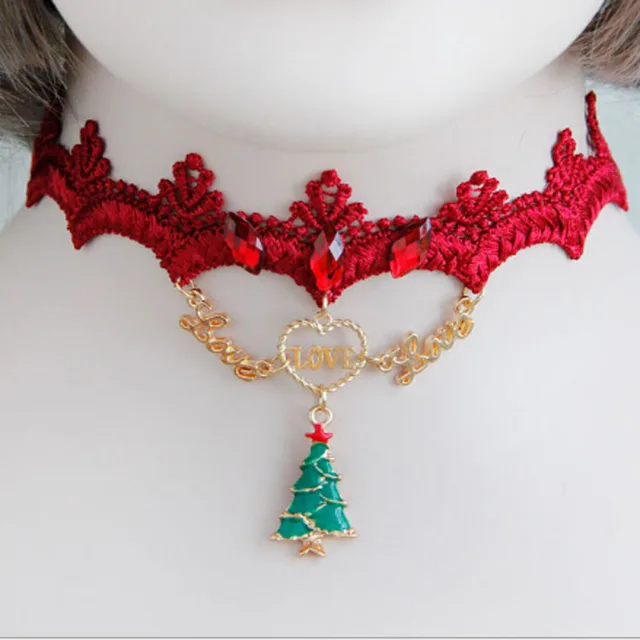Christmas Tree Necklaces Women Girl Love Letter Party Dress Christmas Tree Necklaces Women Girl Love Letter Party Dress Accessories New Design Neck Ornament Jewelry Necklace - Christmas Tree Necklaces Women Girl Love Letter Party Dress