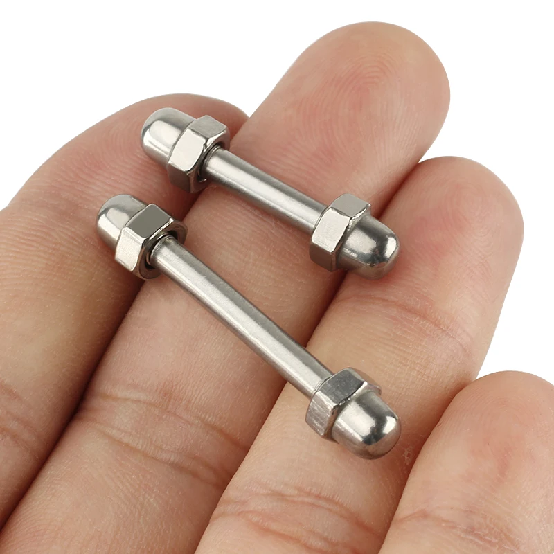 

2Pcs/Lot Stainless Steel EDC Keychain DIY Mini Key Ring EDC Outdoor Tools