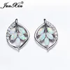 White Opal Earrings