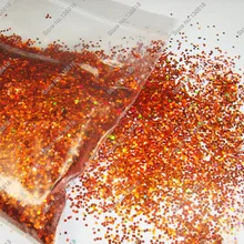 50 г-1 мм(1/2") Голографическая Лазерная бронзовая цветная блестящая шестиугольные блестки Spangle shape для украшения ногтей и блестки для рукоделия