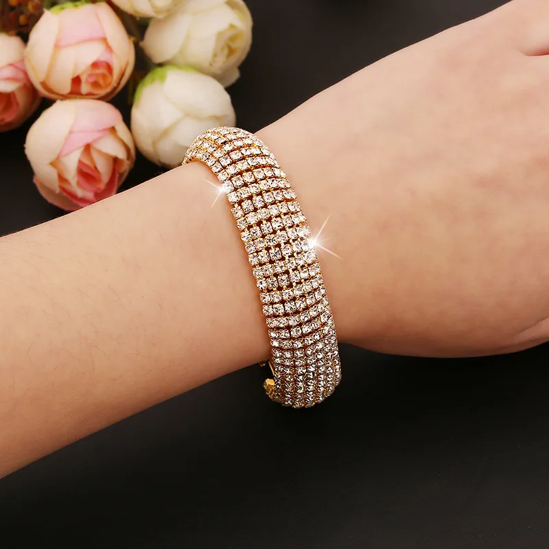 chakra bracelet women snap jewelry rhinestone crystal bracelet pulseira feminina erkek bileklik aliexpress Aliexpress