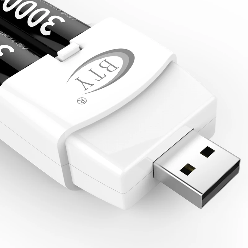 1 шт. Батарея быстрый USB Зарядное устройство Беспроводной Удобное Зарядное устройство для аккумуляторов АА ААА металл-гидридных или никель 1,5 V Перезаряжаемые Батарея № 5 № 7 2A 3A