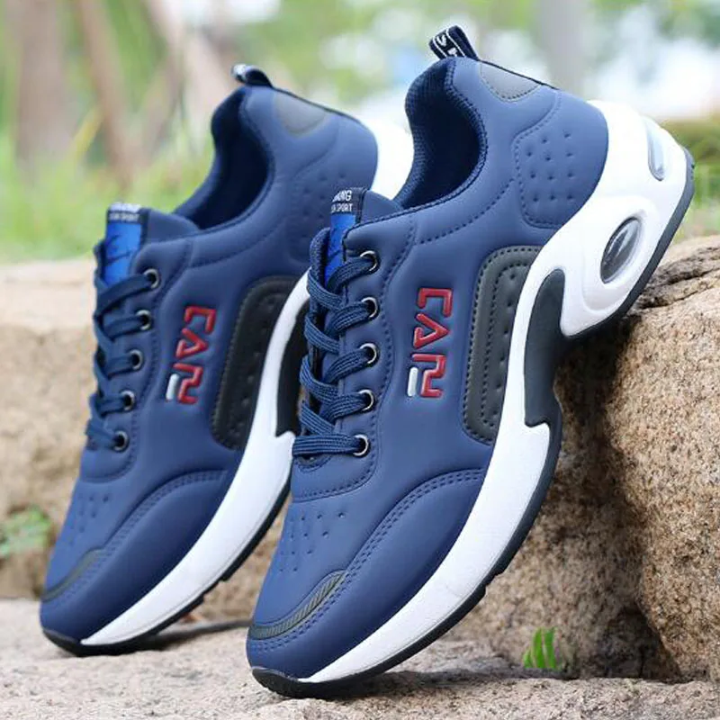 2019 Spring And Autumn Men's Shoes Men's Sports Casual Shoes Non-Slip Leather Shoes Wild Students Air Cushion Men Shoes 2019 Spring And Autumn Men's Shoes Men's Sports Casual Shoes Non-Slip Leather Shoes Wild Students Air Cushion Men Shoes
