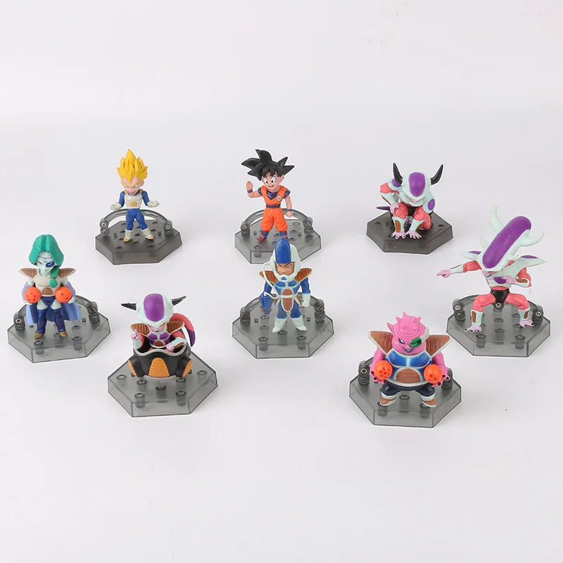 8 pcs/set Japan Figurine dragon ball z resine toy dragon ball z super