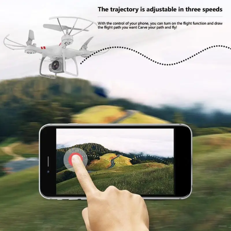 НОВЫЙ HD камера Drone Wi Fi FPV системы Live Quadcopter Smart высота удерживайте парение 3D прокатки Вертолет г 2,4 г 6 оси гироскопа Drone