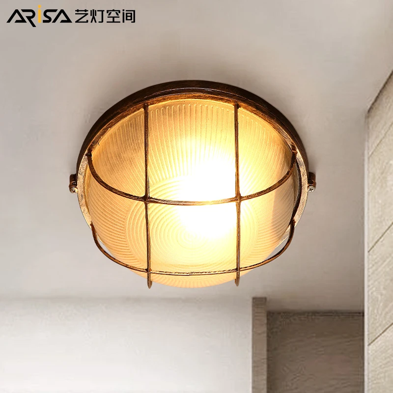 

Modern American country style Fixtures LED ceiling lamps bedroom entrance hall balcony corridor lighting Ceiling Lights