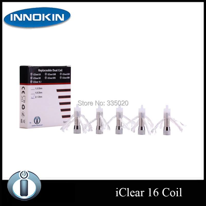 Tanio Oryginalny Innokin iClear 16 wymiana Clearomizer podwójne cewki głowice dla Iclear16