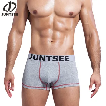 

6Pcs JUNTSEE Men's Underwear Cotton Boxer Shorts Mix colors J8005