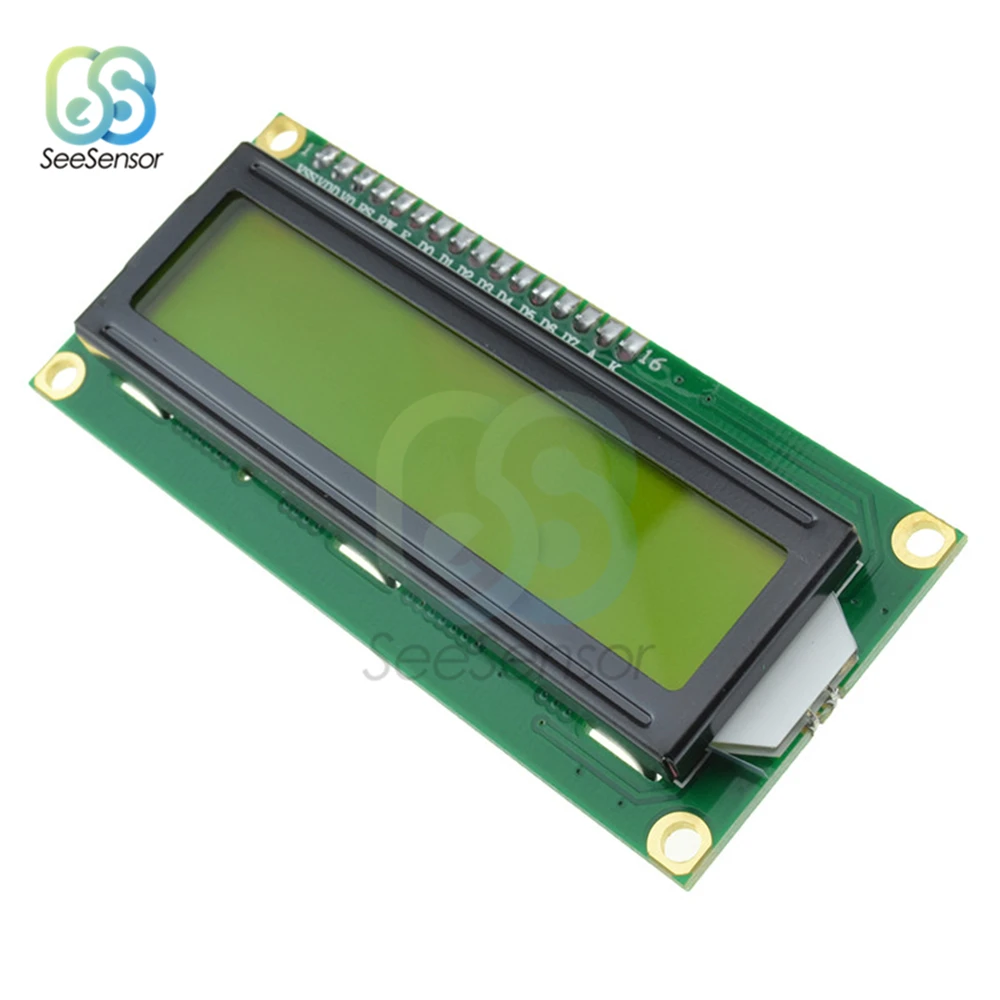 LCD1602 1602 Модуль Желтый экран с IIC/I2C 16x2 символ ЖК дисплей модуль для arduino|Детали и