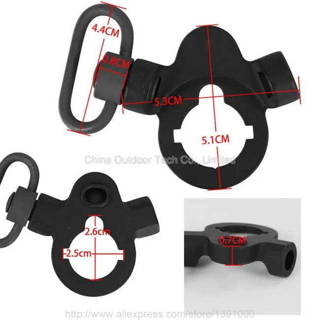 Полностью стальная рейка QD Sling Mount M4 для AEG шарнирного соединения с Push Botton | Спорт и