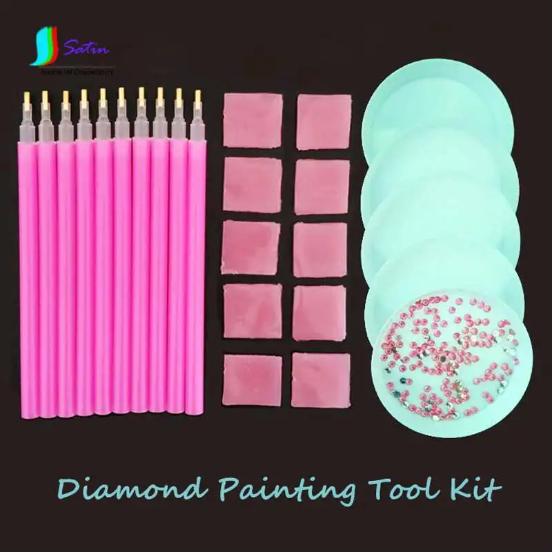 Diamond Painting Tool Kit,Drill Point Pen +Clay Glue+Diamond Painting