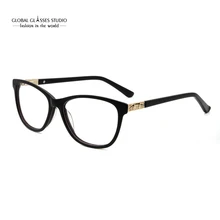 Новая женская черная тарелка оправа для очков Тип JQW-1709-C2