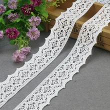 5 ярдов/партия кружевной ленточный пошив аксессуары хлопковые кружевные ленты отделка Costura свадебное украшение кружевная ткань