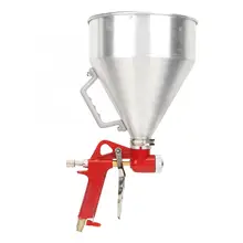 6L 1/4in алюминиевый Хоппер Воздушный пистолет-распылитель стены распылитель для краски украшения дома инструмент 4/6/8 мм Мощность инструмент Аксессуары