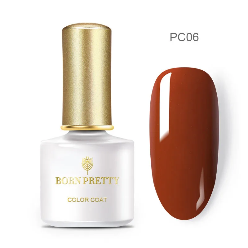BORN PRETTY 6 мл цвет тыквы серия Гель лак для ногтей желтый оранжевый чистый цвет ногтей замачивается УФ светодиодный лак для ногтей Дизайн ногтей гель лак - Цвет: BP-PC06