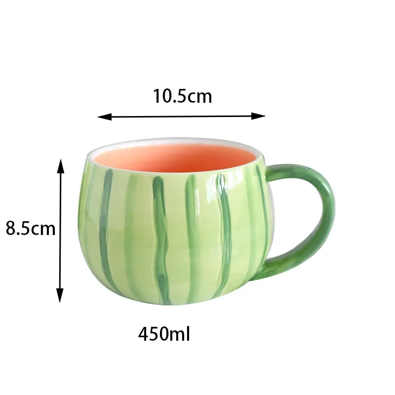 OUSSIRRO креативная кружка в форме ананаса, чашка для воды, керамическая чашка для завтрака, летняя чашка для смузи - Цвет: B