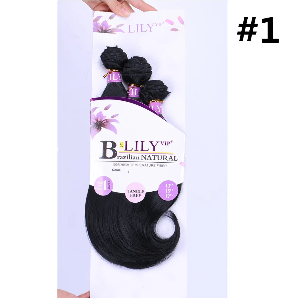 synthetic body wave 3pcs hair  (5)