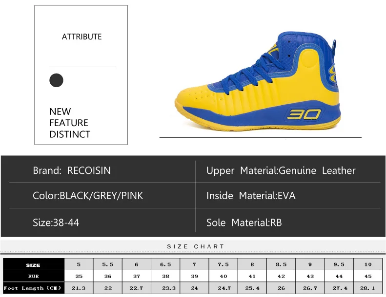 RECOISIN новые мужские дышащие Баскетбольные Кроссовки противоскользящие баскетбольные мужские кроссовки на шнуровке спортивные ботильоны для спортзала обувь корзина Homme