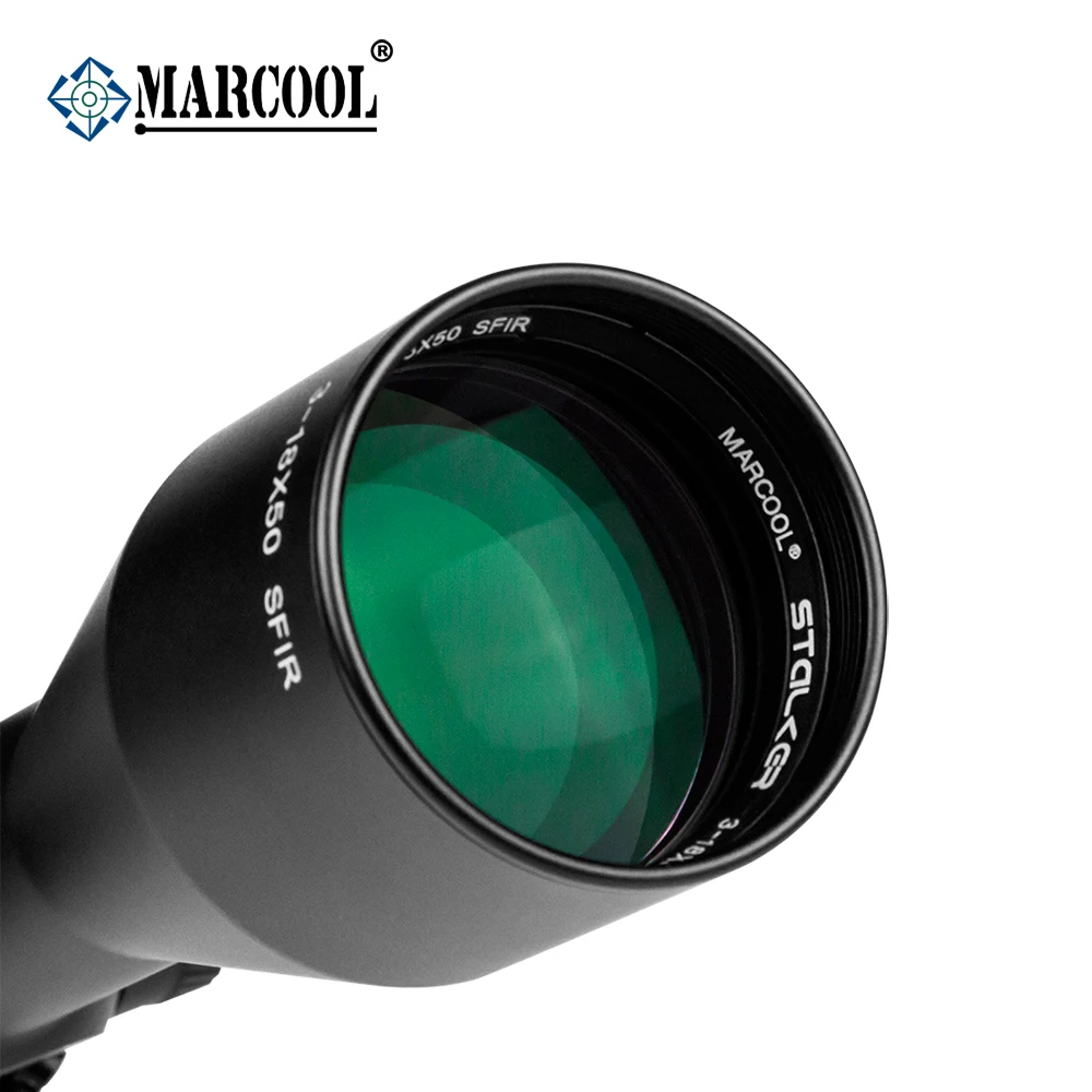 Коллиматорный оптический прицел Marcool Optics 3 18X50 FFP HD с красной подсветкой 1/10 MIL 6