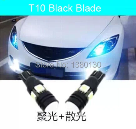 

4X T10 LED W5W Car Styling LED Auto Lamp 12V Light bulbs with Projector Lens for Ford Focus Cruze Interior Packing Free shipping