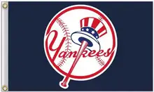 New York Yankees MLB Flag 3X5FT Flag Hot Sale Products 90×150 cm Sports Outdoor Flag Brass Metal Custom Flag Holes, Free Shippin