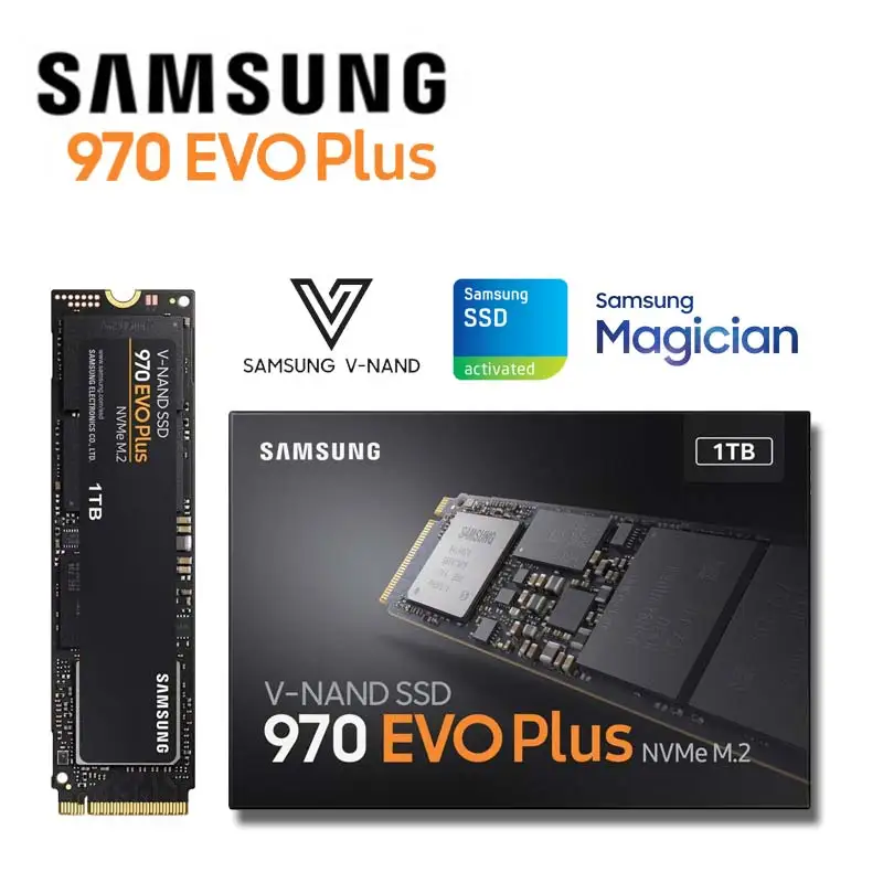 Скидка Samsung Nvme SSD 1 ТБ m.2 в Nand высокая производительность Внутренний твердотельный накопитель M2 2280 PCIe 3,0 MLC 970 EVO Plus 250 ГБ 500 2 ТБ