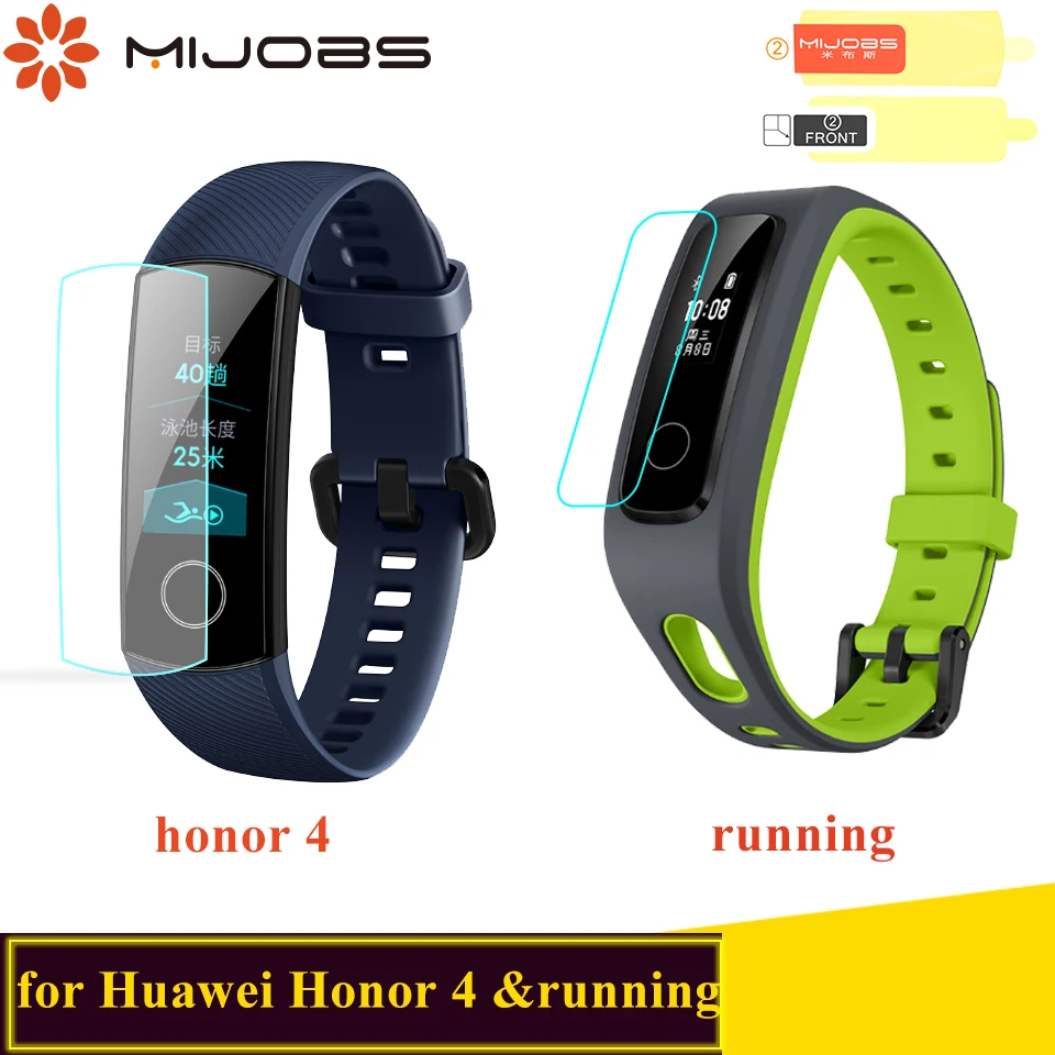 

Mijobs Soft TPU HD Ultra Screen Protector for Huawei Honor Band 4 Smart Wristband Protective Film for Honor Band 4 Running Strap