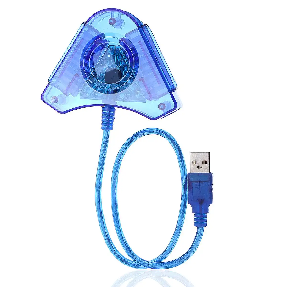 Джойстик USB двойной плеер конвертер Кабель-адаптер для PS2 геймпад две игровые станции 2 шт. игровой контроллер USB с CD драйвер