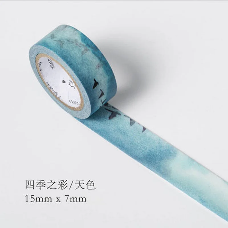 6 стилей 4 сезона Цвет Swatch васи лента клейкая DIY клейкой ленты|Лента| |