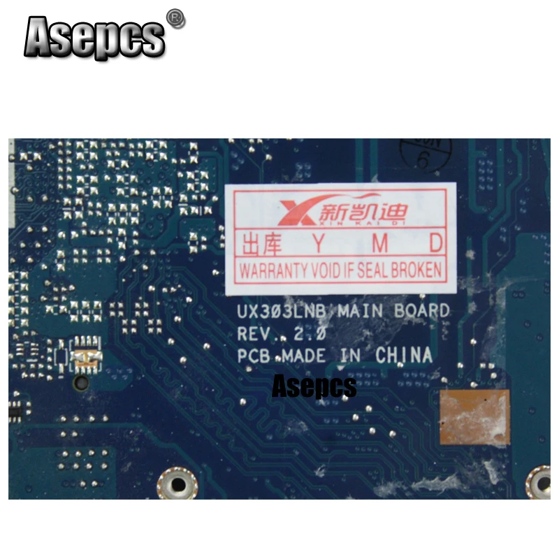 Asepcs UX303LB материнская плата для ноутбука ASUS UX303LB UX303LNB UX303LN UX303LA UX303L Тесты оригинальная материнская плата 4G RAMI7-5500U GT940M