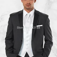 Лучшие продажи/ Топ продаж белый смокинг с лацканами с острыми углами жениха Мужские лучшие мужские свадебные костюмы/формальный/Жених Костюм