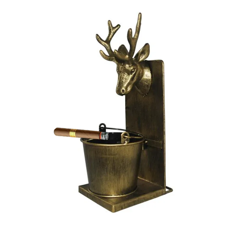 European style wall hanging ashtray bar retro cigarette ashtray Deer
