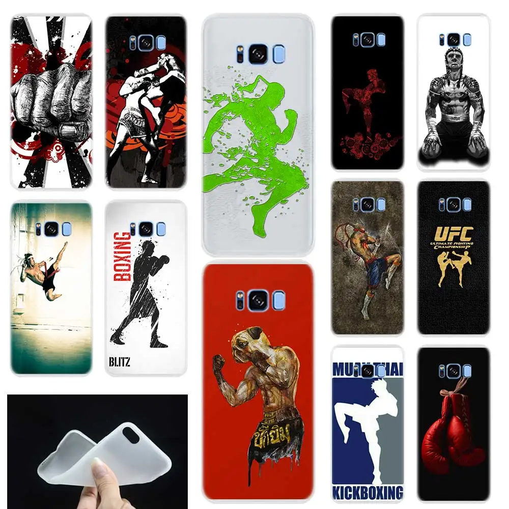 

Muay thai world Pattern Soft TPU Phone Case Cover For Samsung Galaxy S6 S7 Edge S8 S9 Plus S10 plus E Note 8 9 10 pro