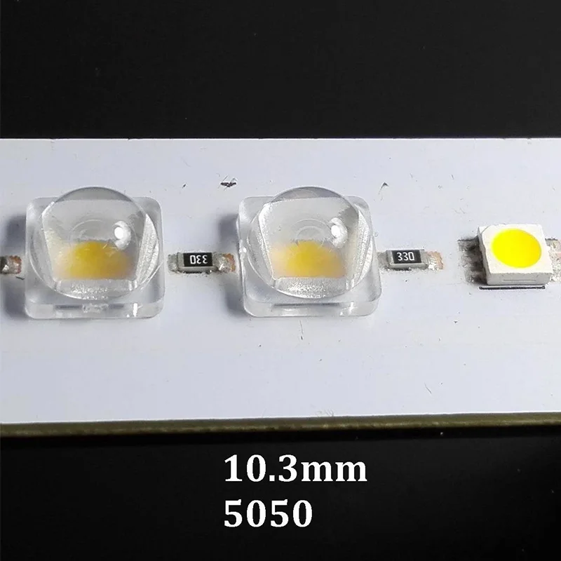 5050 SMD линзы 10 3*10 3 мм 30/45/60/120 градусов Лампа световая полоса линза мини линзы|Линзы|
