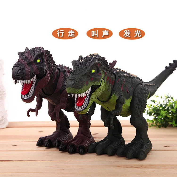 47 см длинная имитационная модель тираннозавр рекс ходячие светящиеся, голосовой игрушки детский любимый подарок