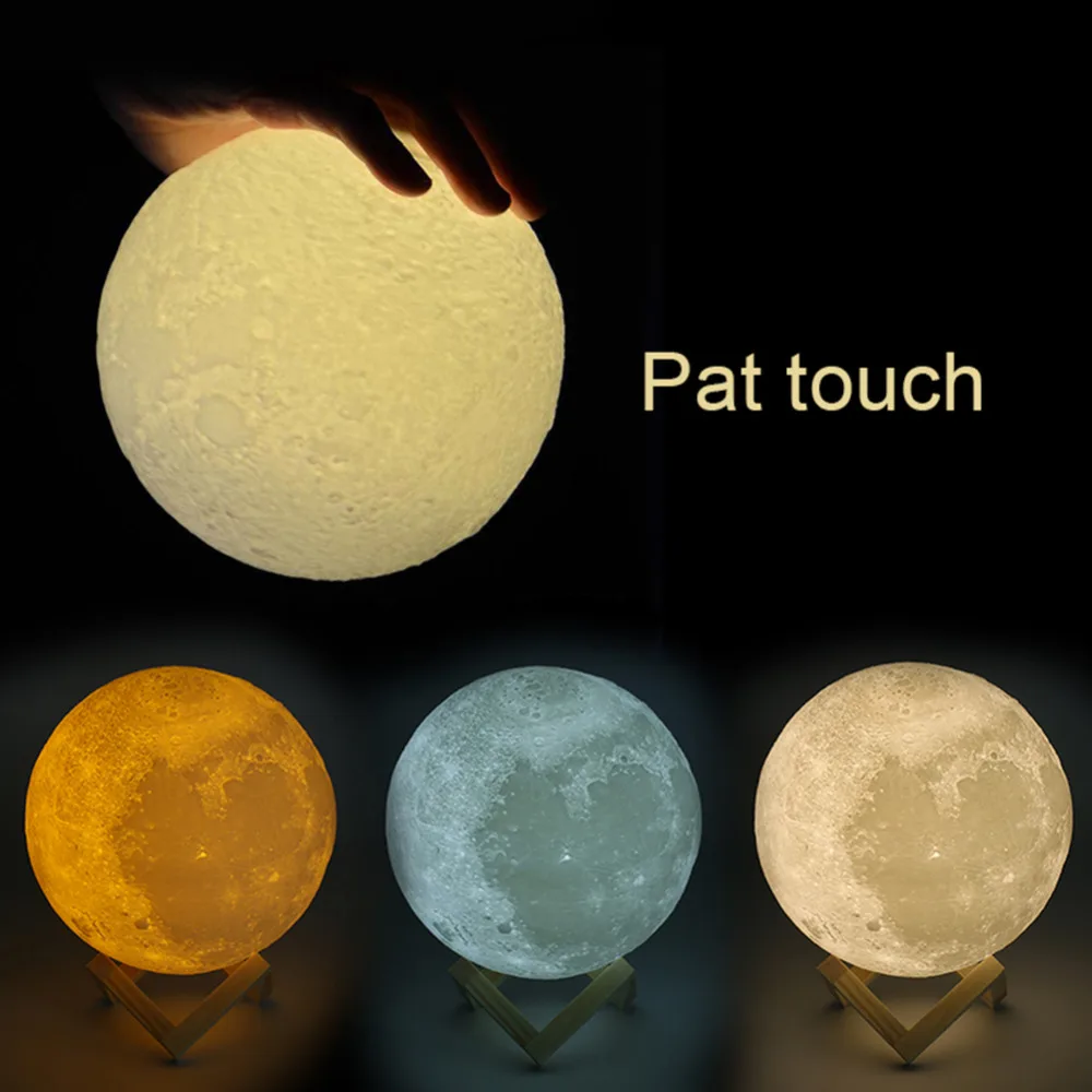 قابلة للشحن 3D طباعة مصباح قمري 2/3/7 ألوان تغيير اللمس التبديل نوم خزانة ليلة ضوء ديكور المنزل الإبداعية هدية 8-20 سنتيمتر قابلة للشحن 3D طباعة مصباح قمري 2/3/7 ألوان تغيير اللمس التبديل نوم خزانة ليلة ضوء ديكور المنزل الإبداعية هدية 8-20 سنتيمتر
