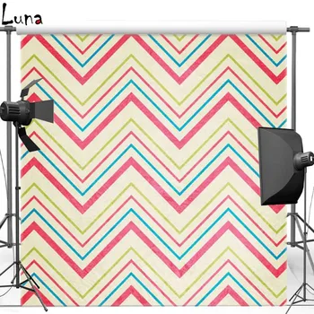 

MEHOFOTO Vinyl Photography Background For Wedding Colorful Chevron New Fabric Flannel Background For Children Photo Studio 840