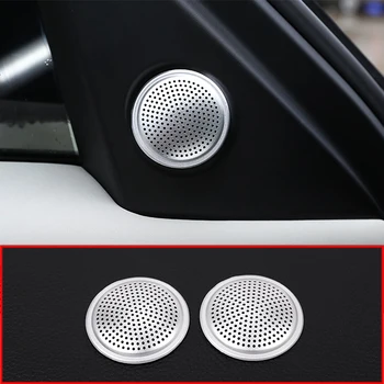 

2Pcs Aluminum Alloy Speaker Cover Trim For Land Rover Discovery 5 LR5 L462 2017 2018 Car Accessories