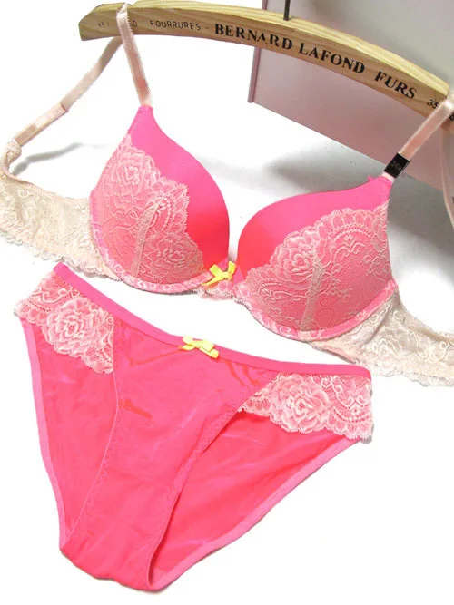 Lace design Bra and Panty Set (S012) Underwear lady push up sexy bra