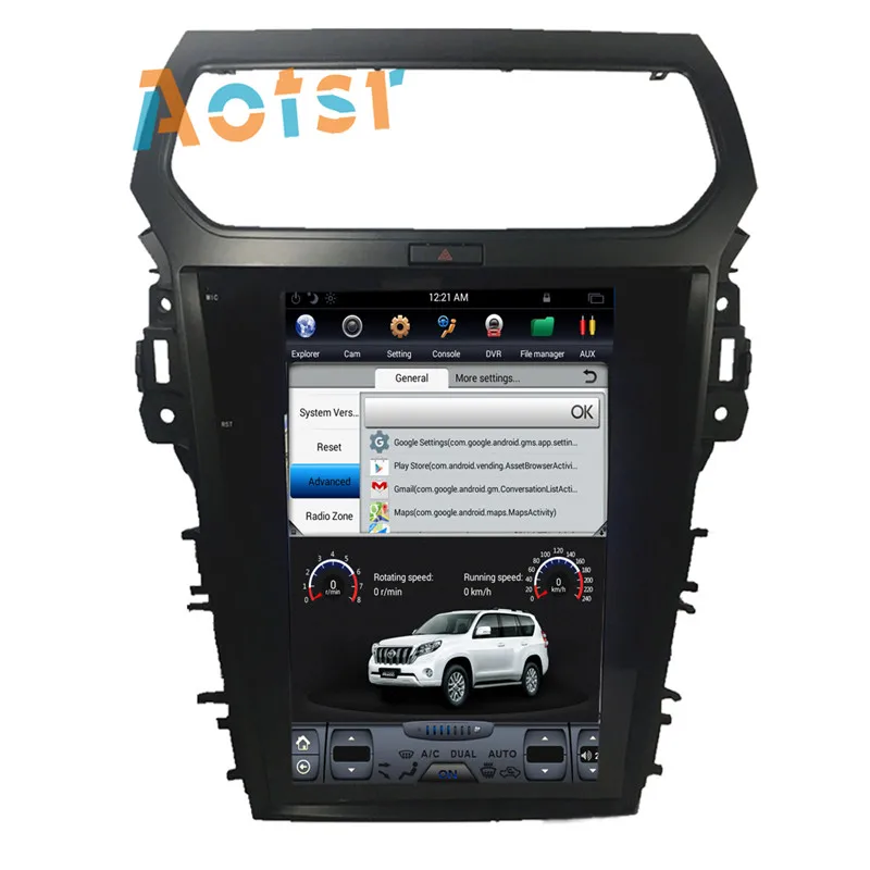 Clearance BIG Screen Tesla style Android 6.0 car GPS radio stereo For Ford Explorer 2011-2016 automotive gps navigation headunit BT no dvd 6