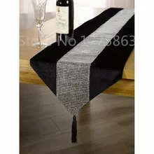 Christmas Decor 32x185cm European Style Luxury Flannel Sequin Table Runner Wedding Party Banquet Decoration AA7876
